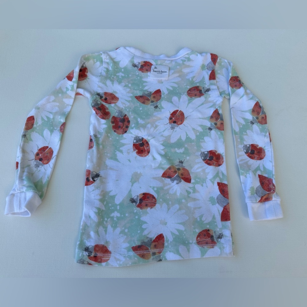 Burt's Bees girl’s Red and Green Matching Pajama Sets. Size 3T. - Picture 6 of 11